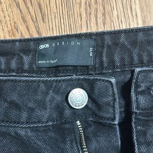 ASOS jeans black straight leg